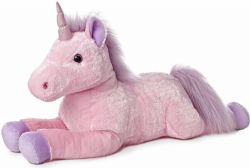 PELUCHE AURORA - LICORNE ROSE CELESTIA 27